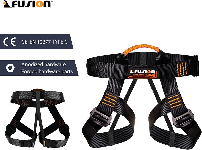 FUSION Climb Centaur Adjustable Half Body Climbing Harness, For Mountaineering, Rock Climbing, Rappelling, Safety Harness, Work Safety Belt, Fire Resucing, Caving, Climbing, Tree Climbing, Zipline - Image 4